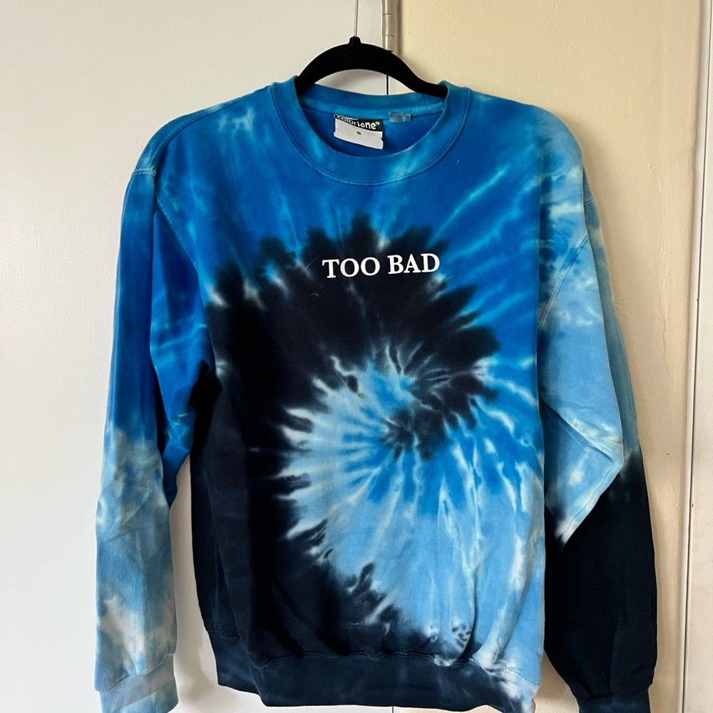 Blue Tie-Dye Sweatshirt